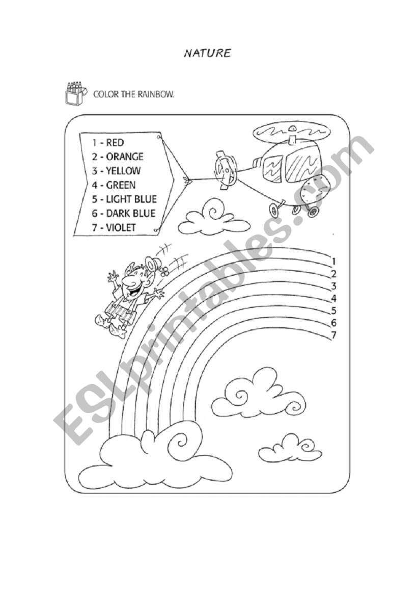 Colours worksheet
