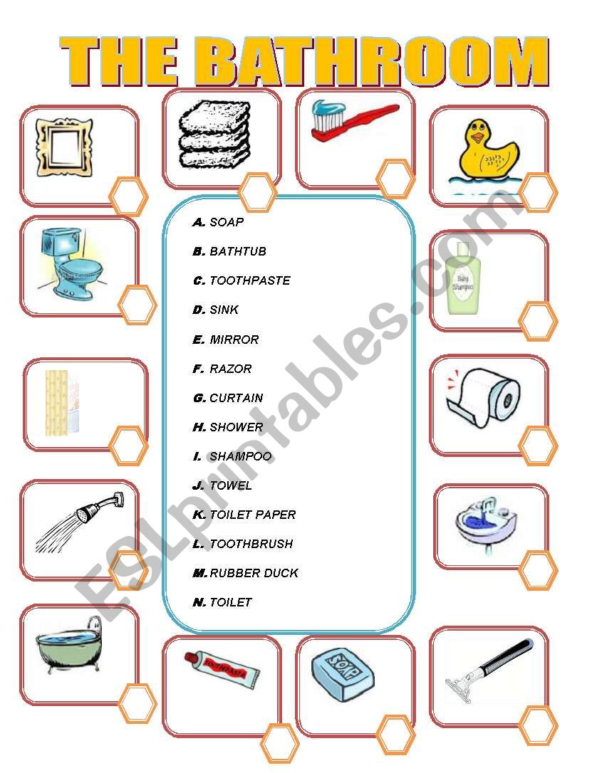 furniture worksheet