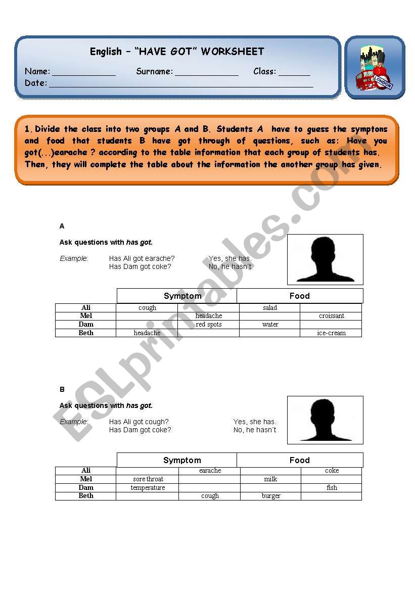 have got questions worksheet