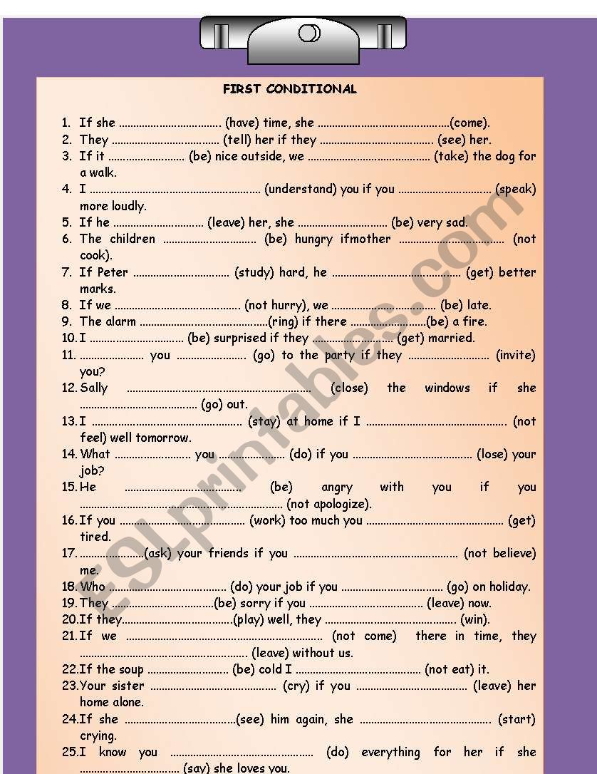 Second Conditional worksheet