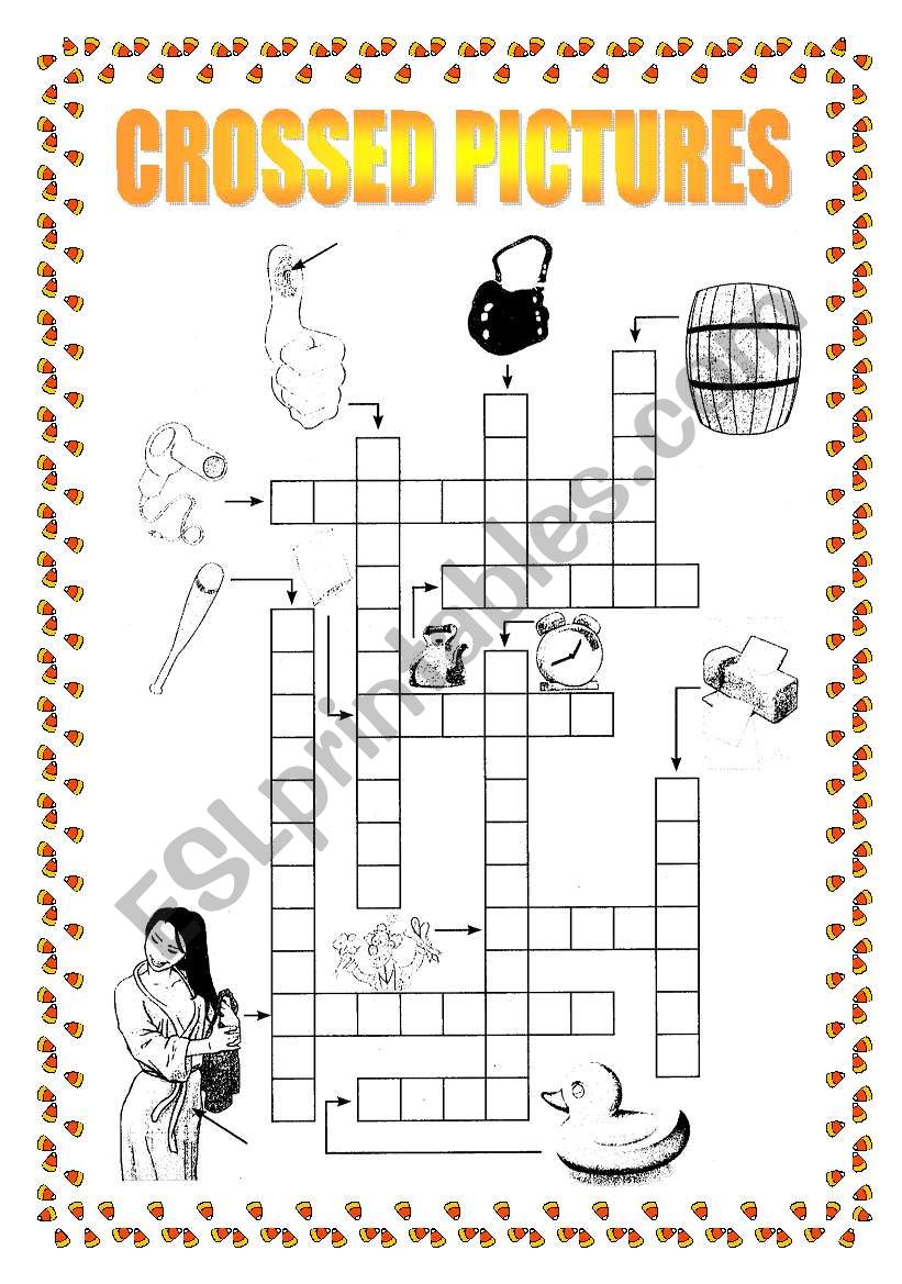 Crossed Pictures worksheet