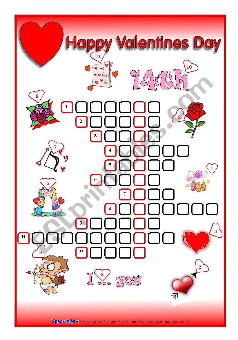 ValentineÂ´s Day worksheet
