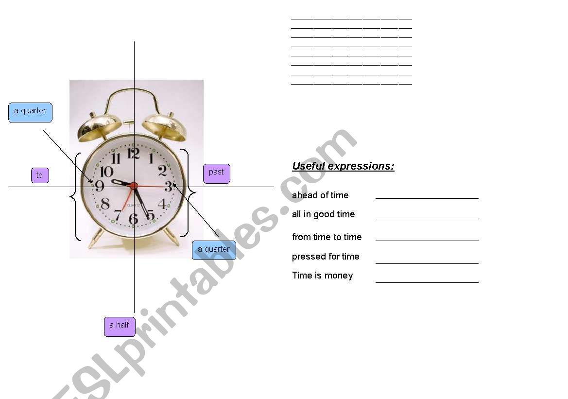 Time worksheet