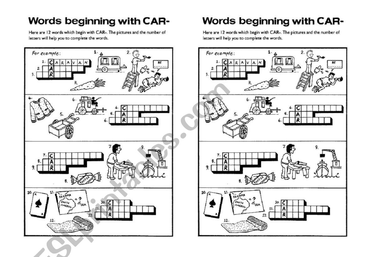 puzzle worksheet