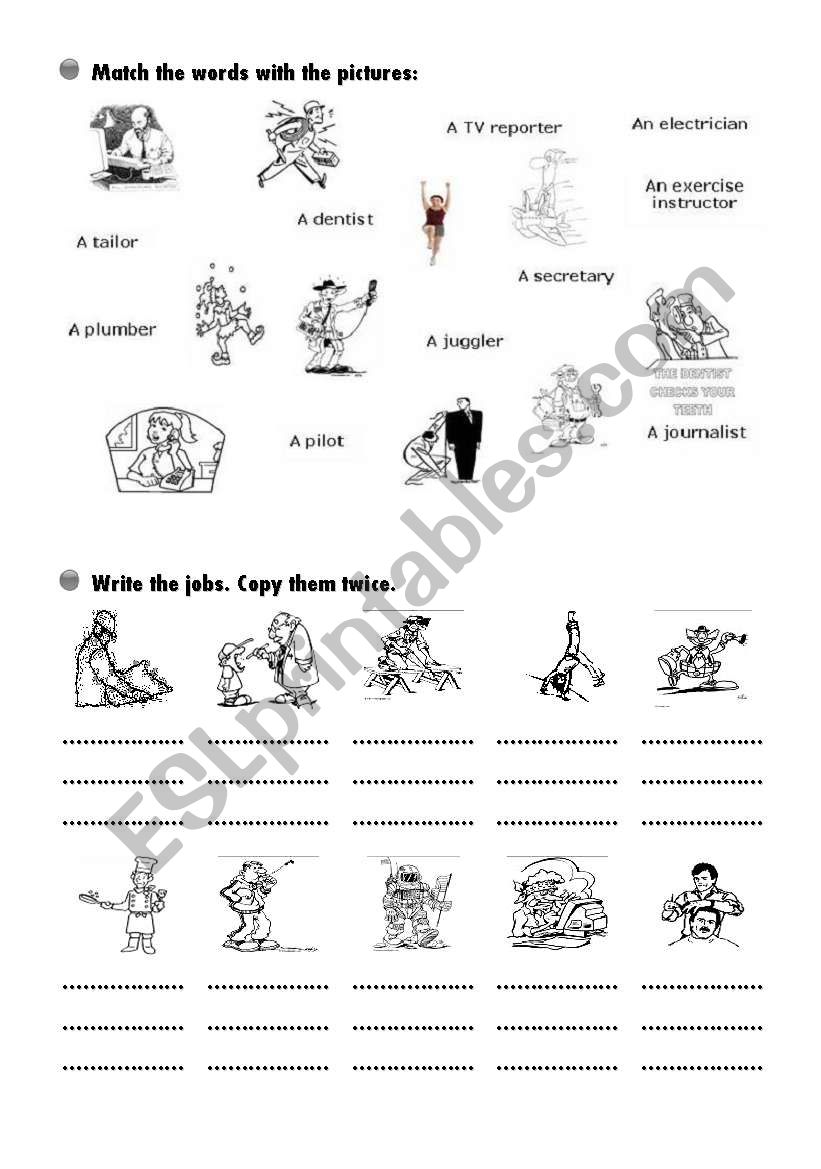 activites worksheet