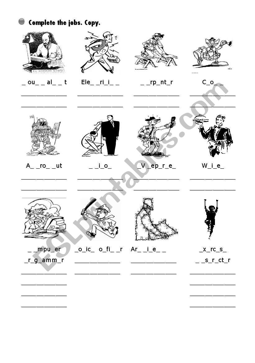 series of activities worksheet