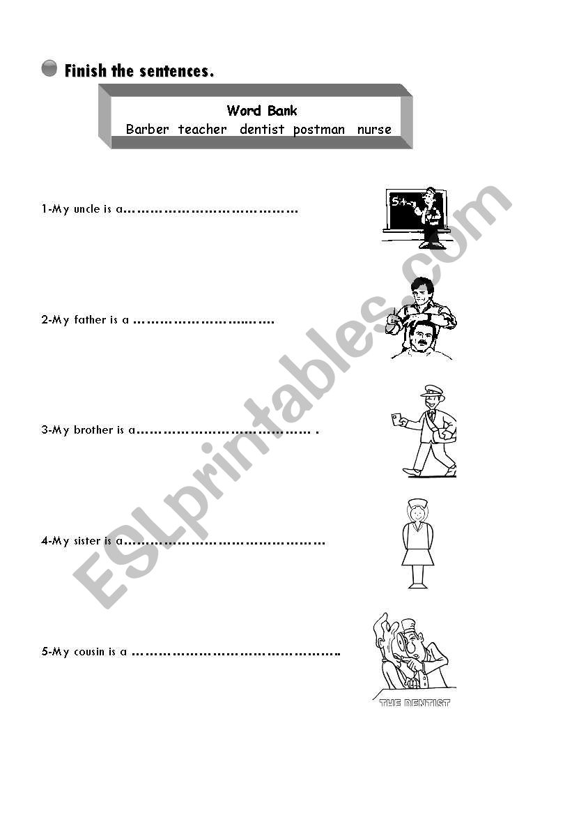 series of activities worksheet