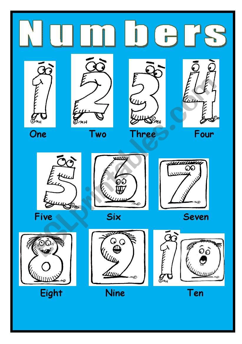 My first English Pictionary 1 - Numbers