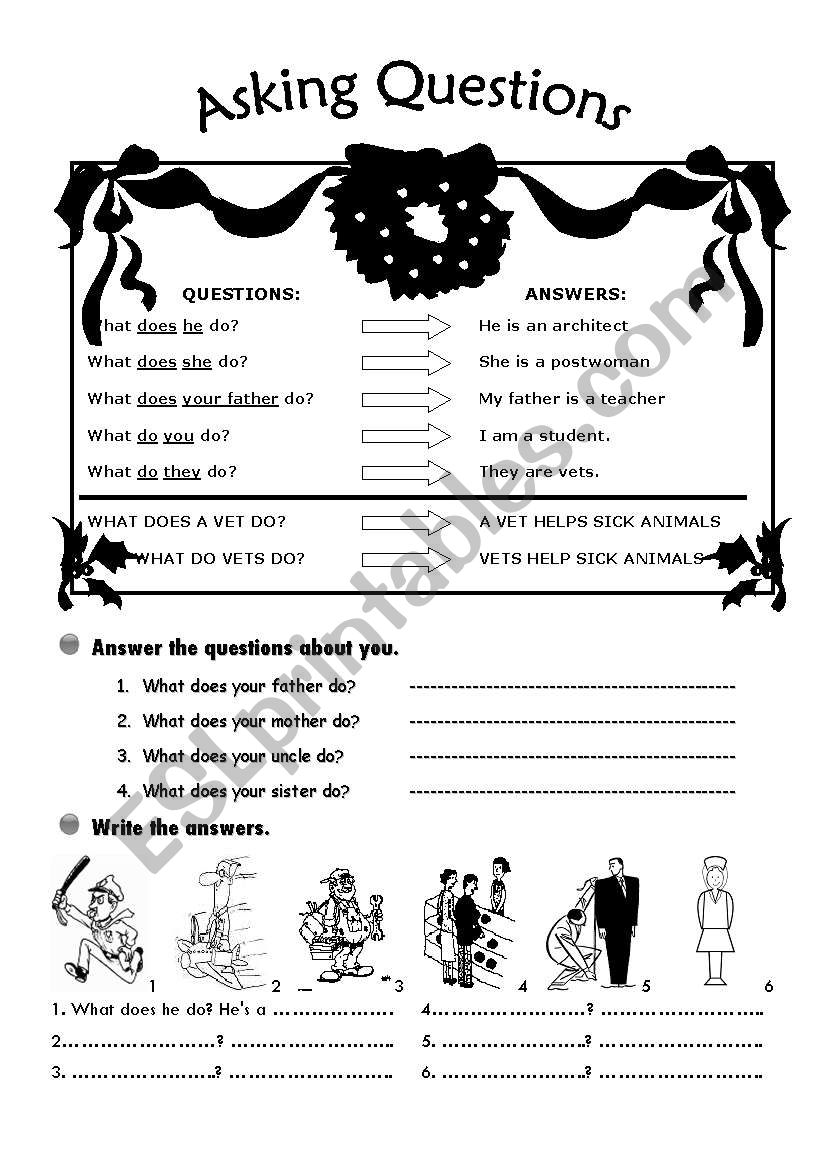 series of activities worksheet