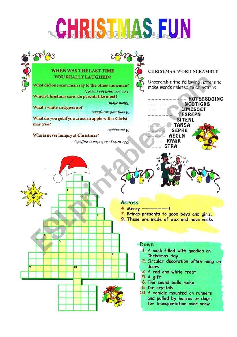 Christmas Fun worksheet