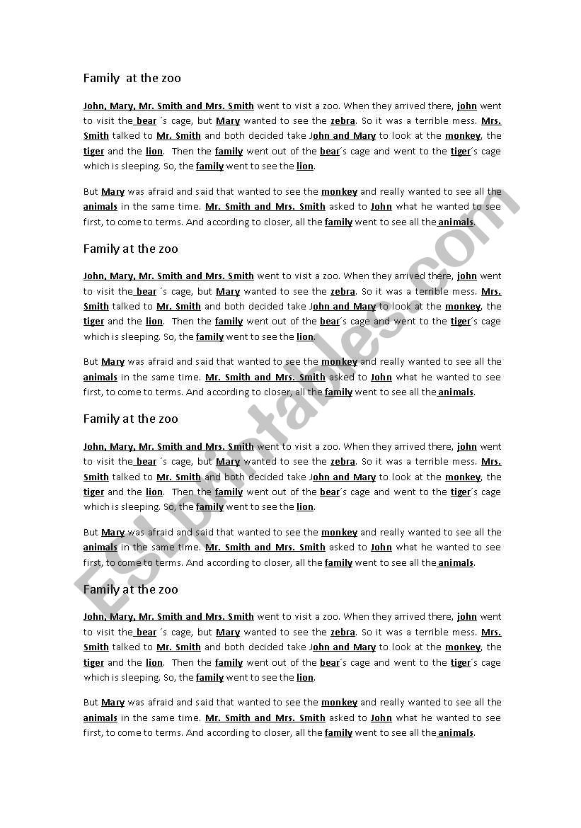 dramatization worksheet