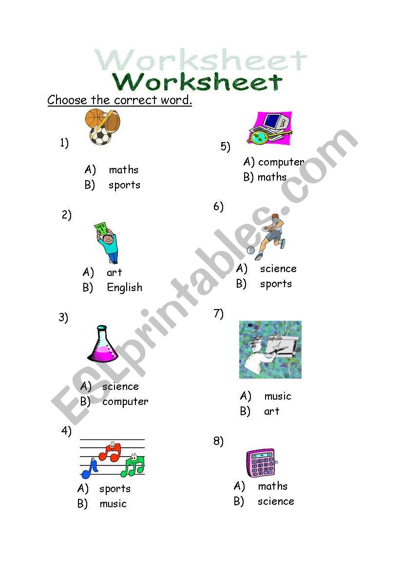 lessons worksheet