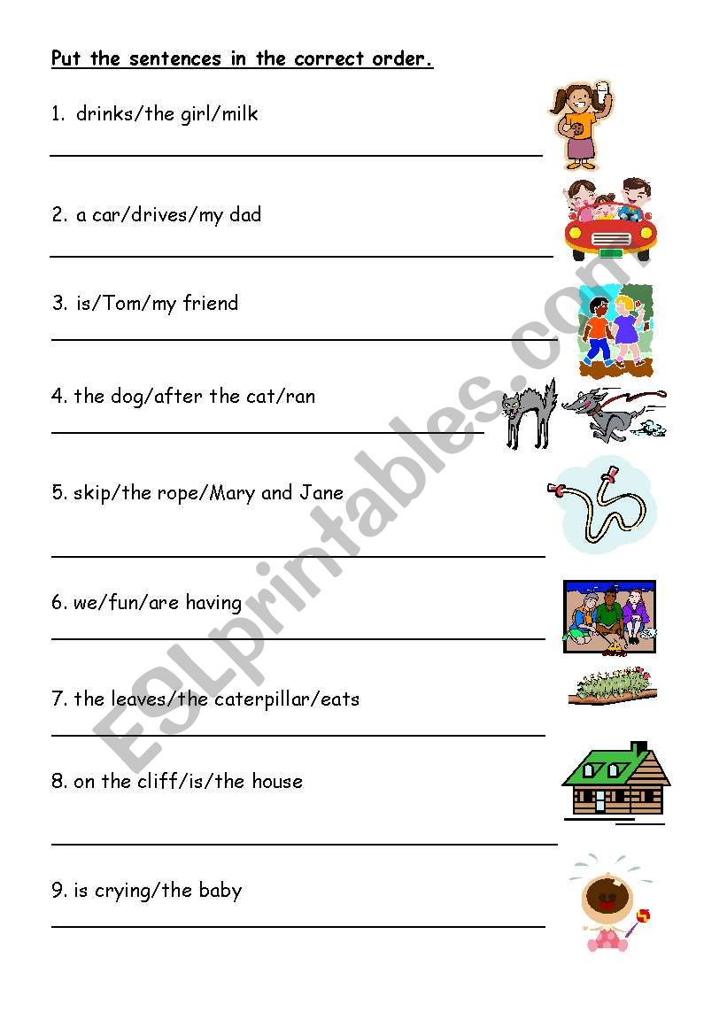 Putting A Sentence In Its Place Worksheet Answers