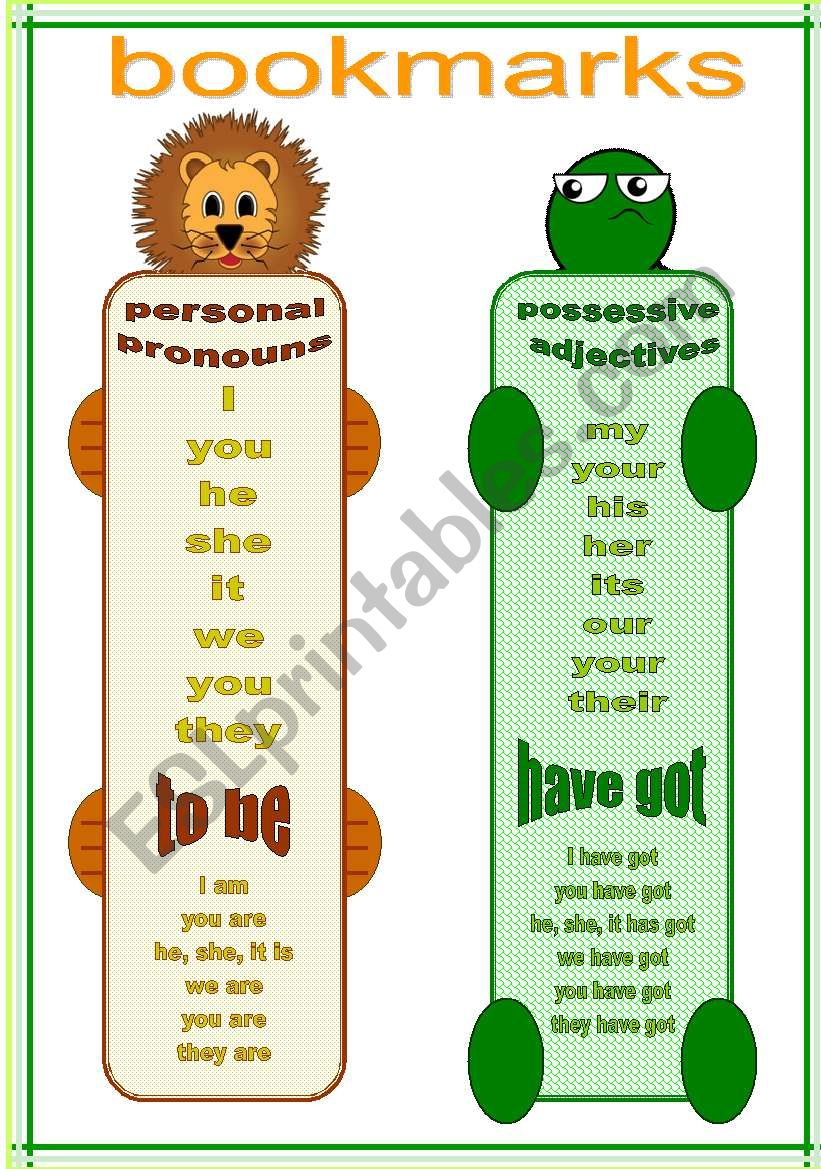 bookmarks and exercises (13.02.12)