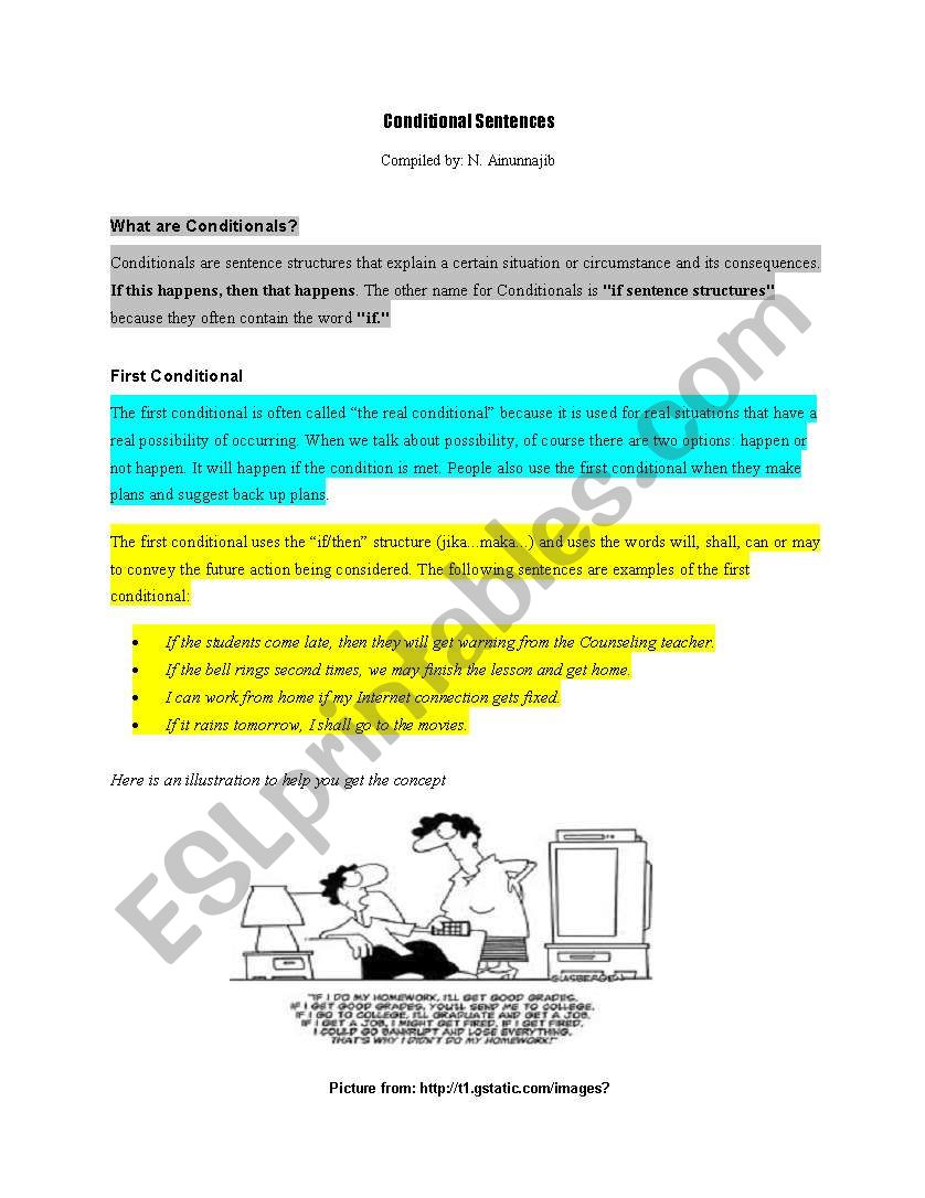 Conditional Sentence (1 of 4 parts)