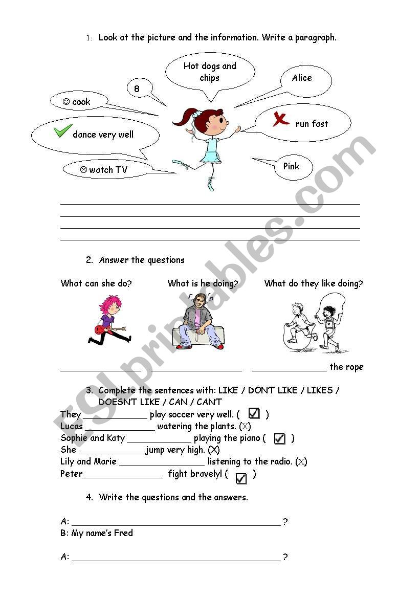 Revision for kids 1 worksheet