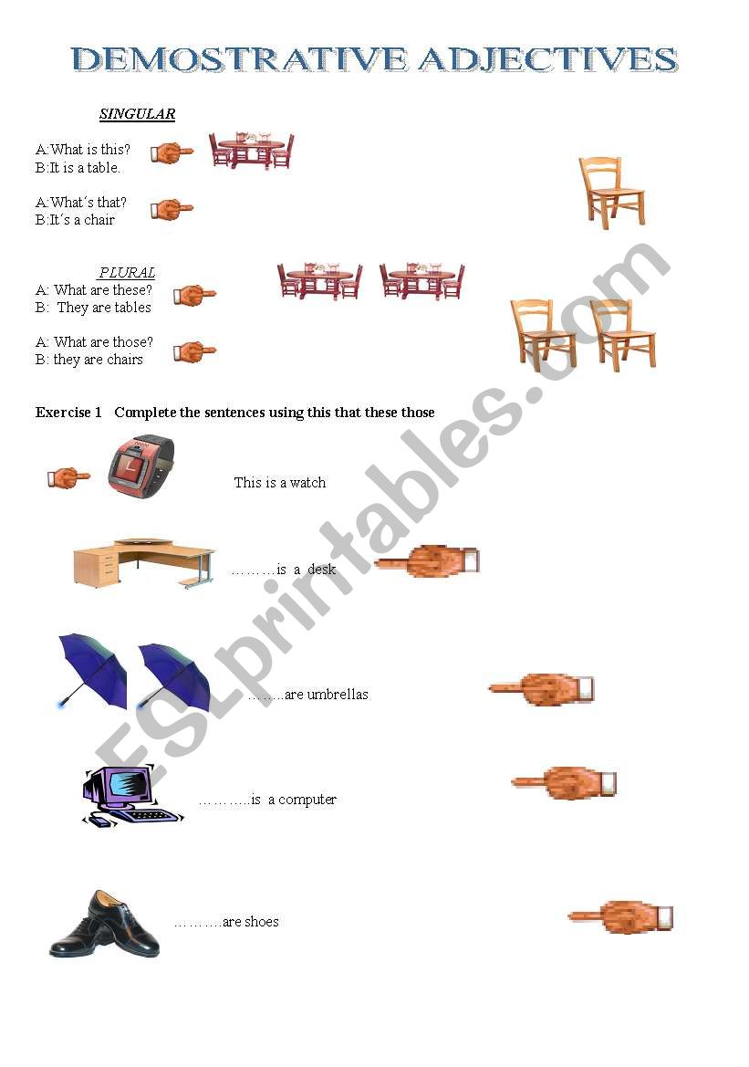 THIS -THAT-THESE-THOSE worksheet