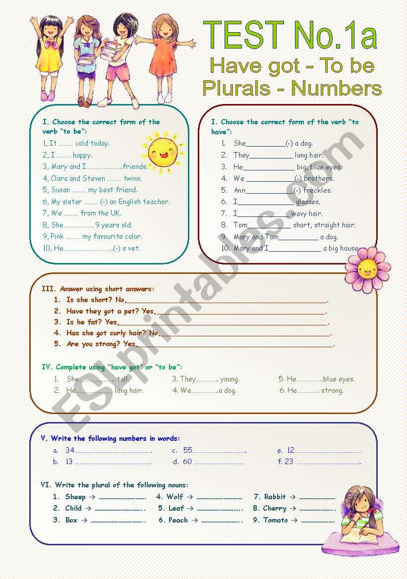 Have got to be plurals and numbers - test