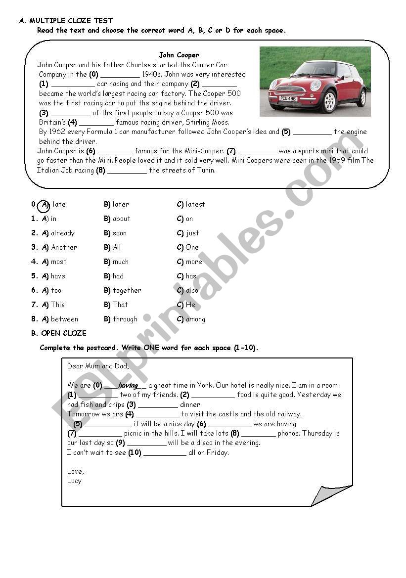 KET  worksheet