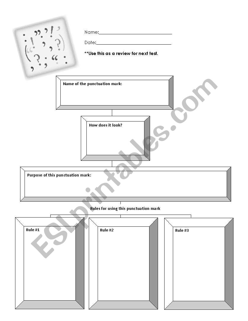 Commas Diagram worksheet