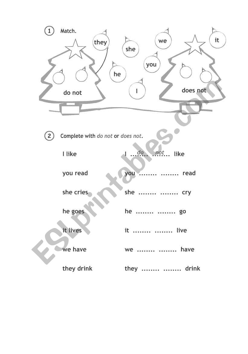 present indefenit worksheet