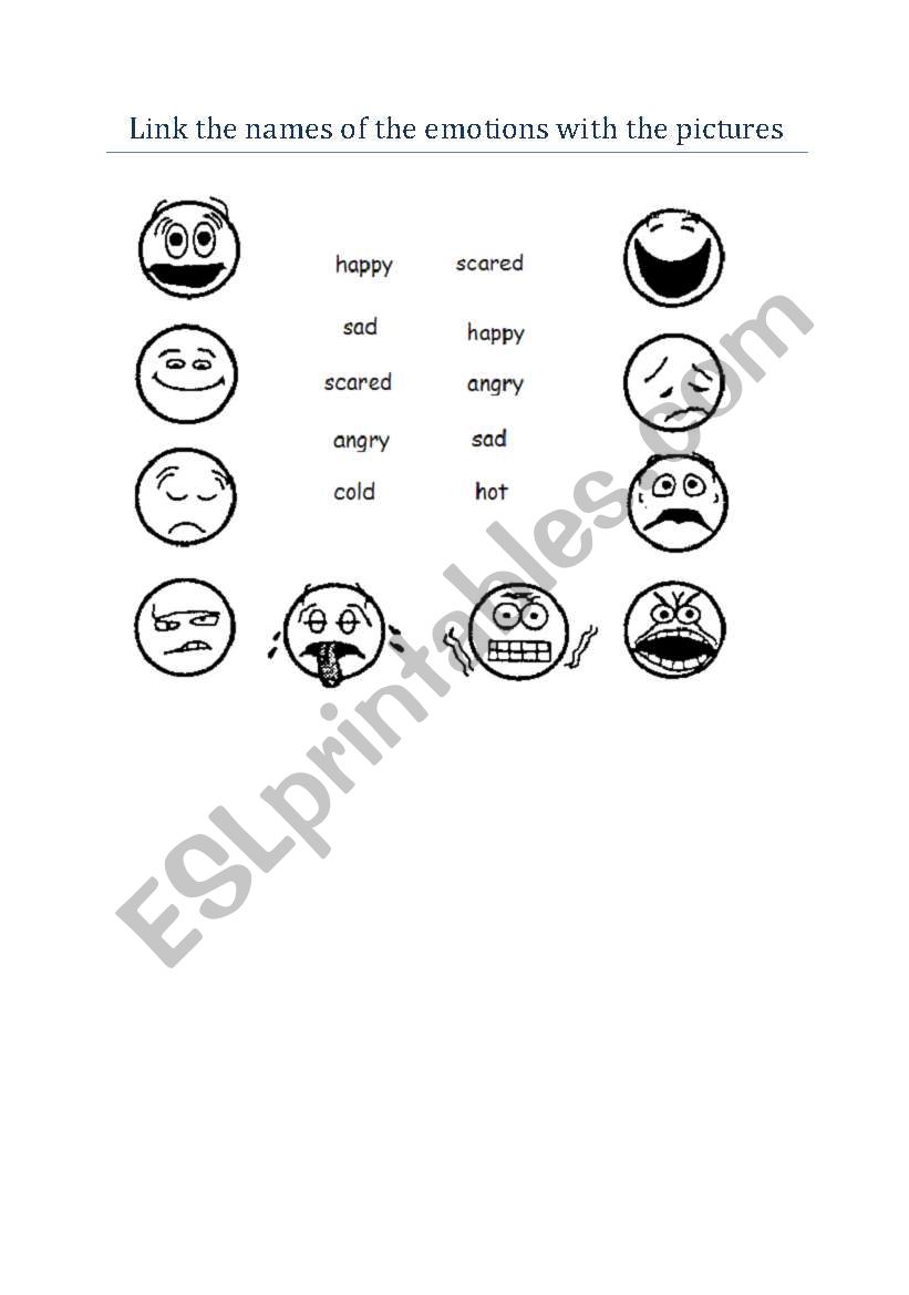 Emotions worksheet