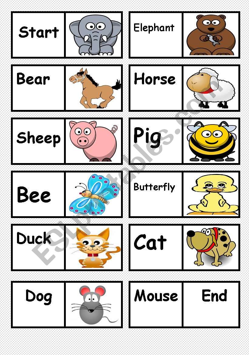 ANIMALS DOMINO 1ST PART ( 1/3)