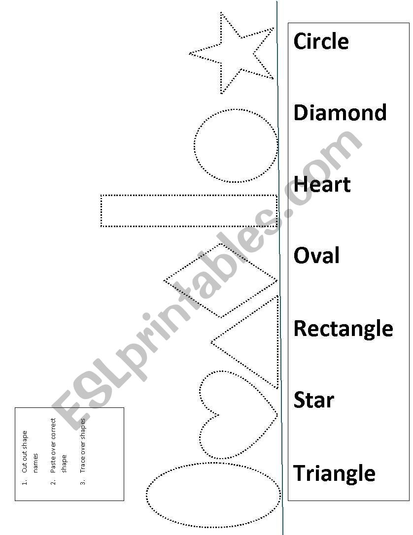 Shapes worksheet