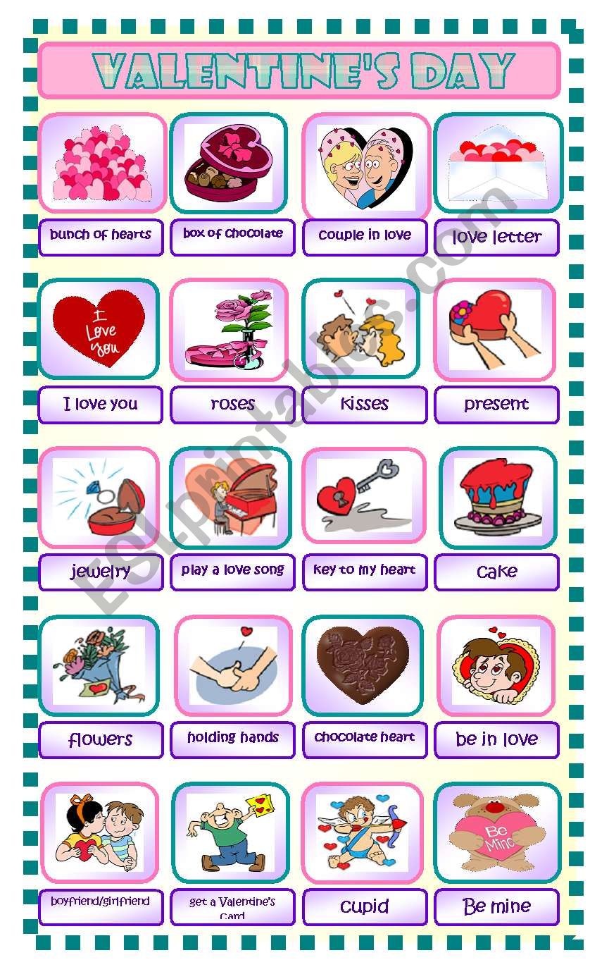 Valentines Day worksheet