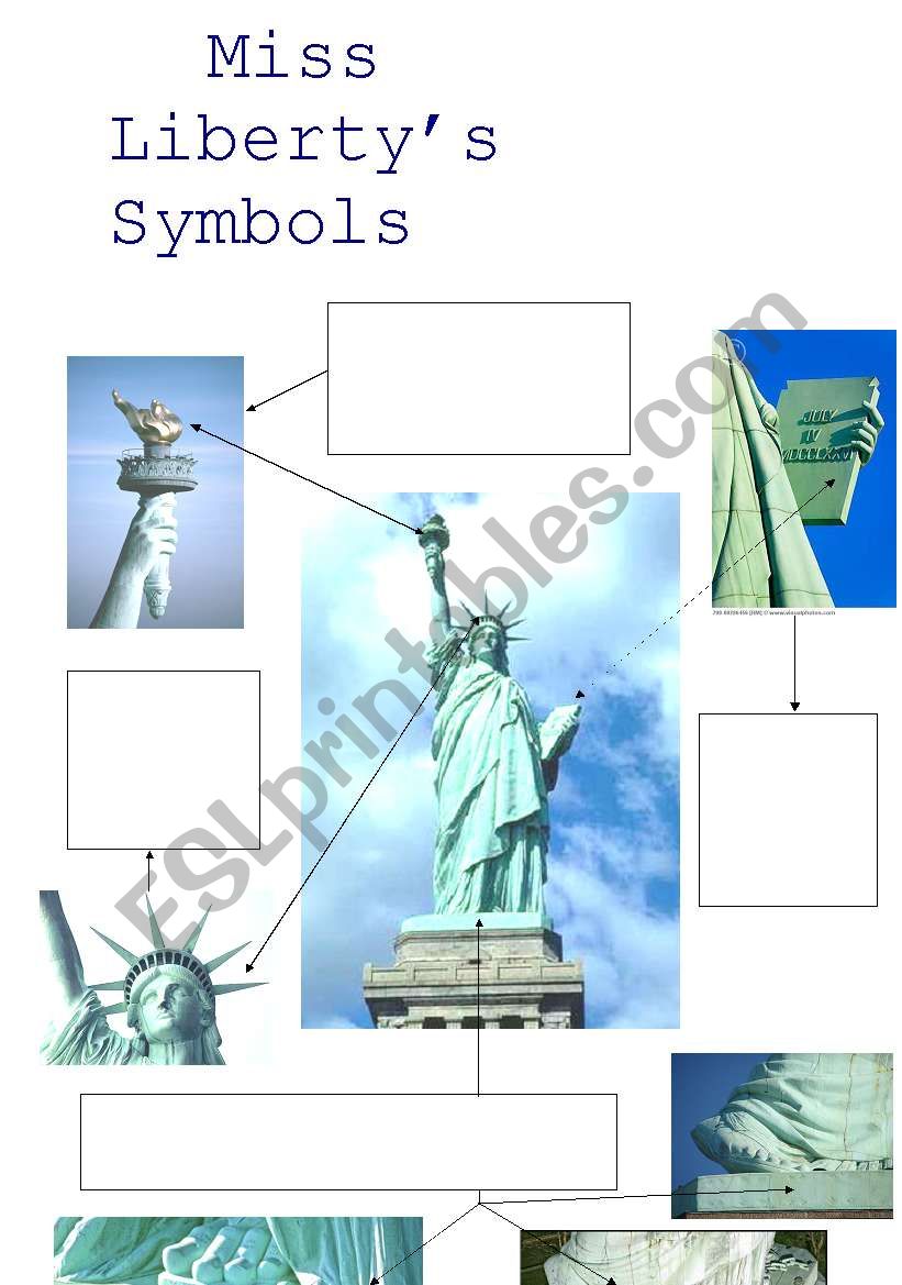 Miss Liberty´s Symbols worksheet Miss Liberty´s Symbols worksheet