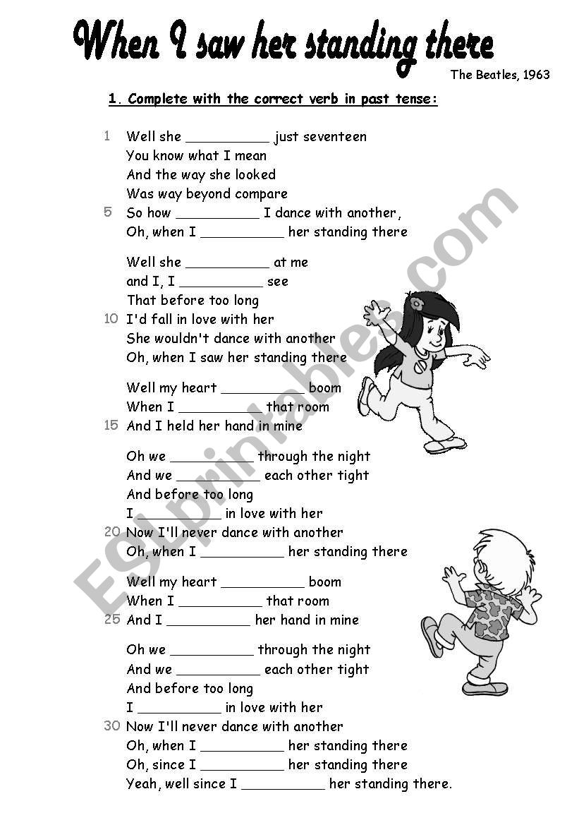 Then I saw her standing there (Beatles) 2 pages