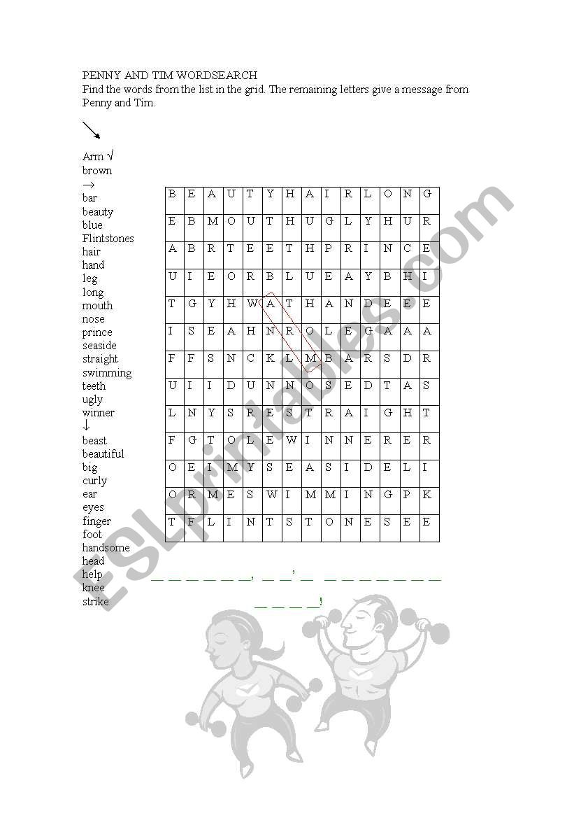 wordsearch worksheet