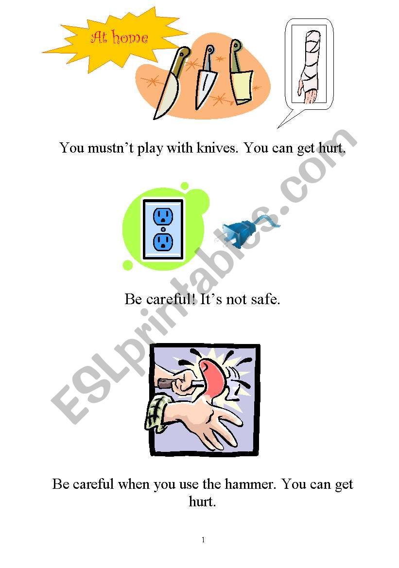 Safety Rules - leaflet 2/3 worksheet