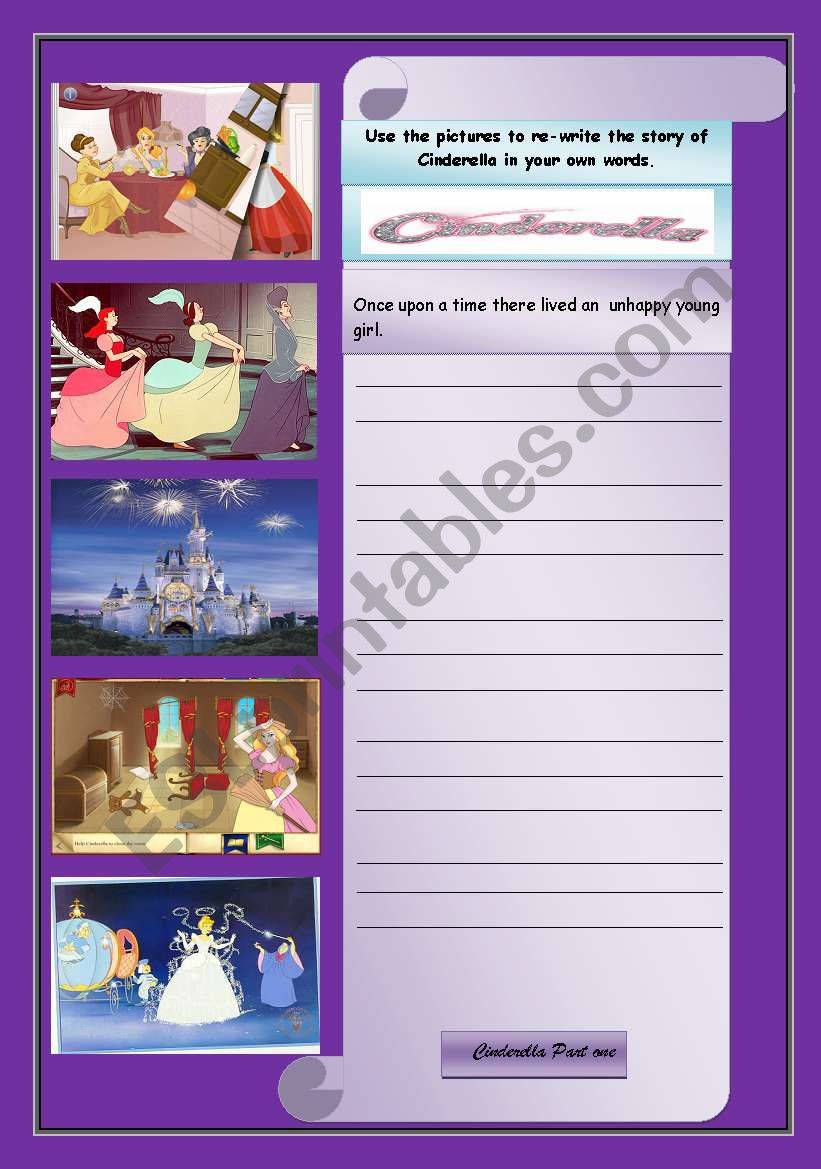 Cinderella ( Part one 1 ) worksheet