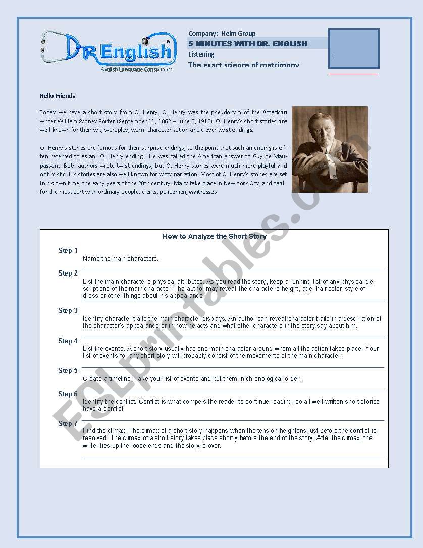 Reading Activity worksheet