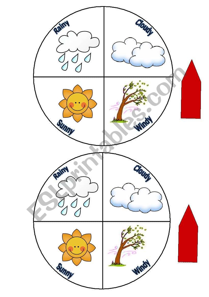 Weather Wheel for Young Learners