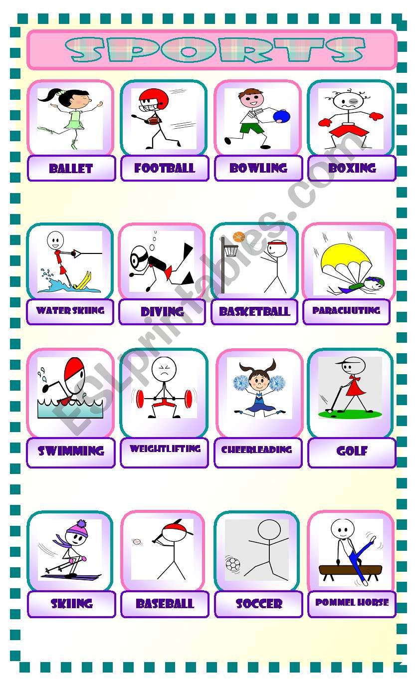 SPORTS worksheet