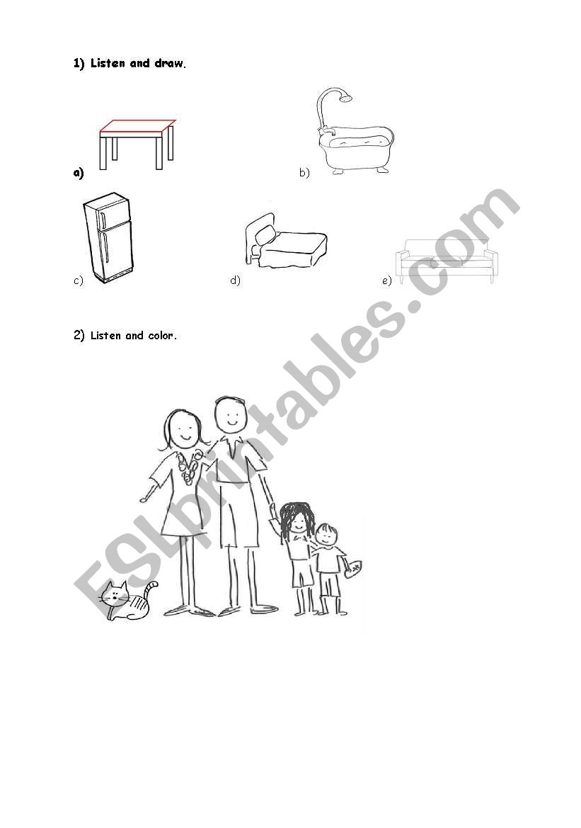 The house worksheet
