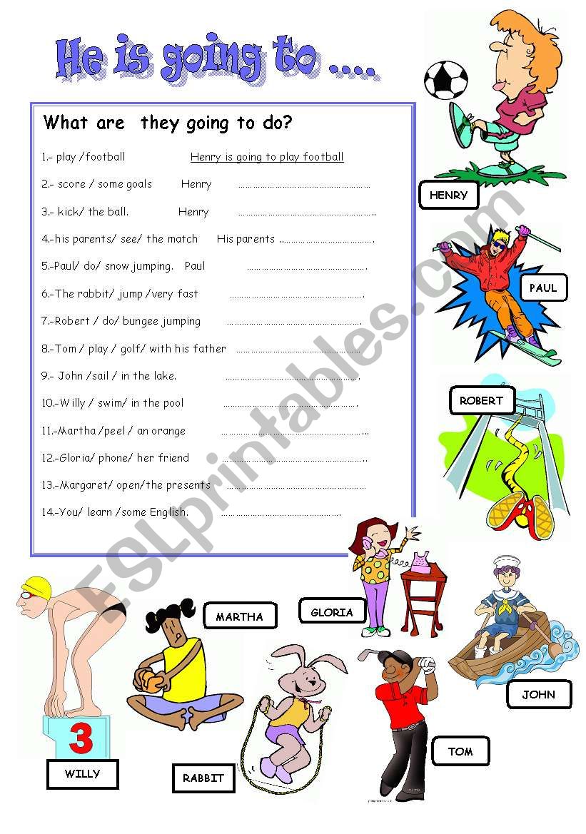 What are they going to do? worksheet