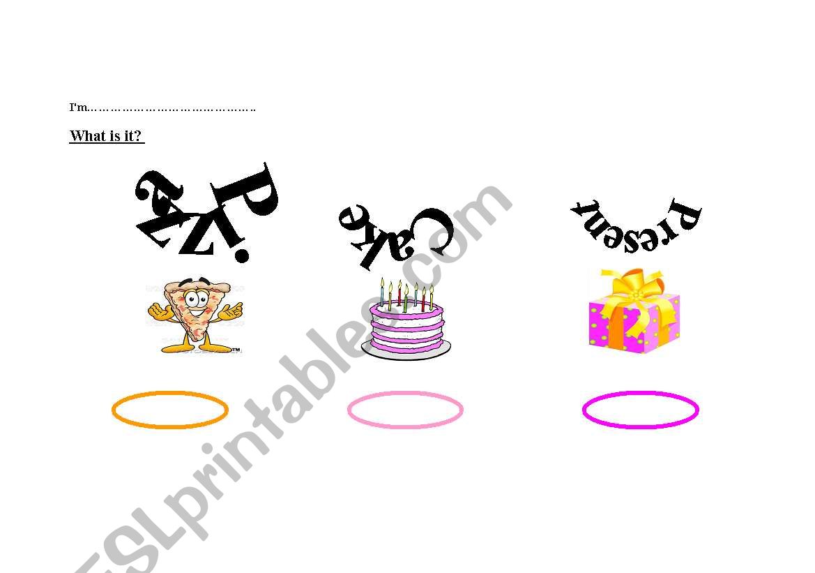 happy birth day worksheet