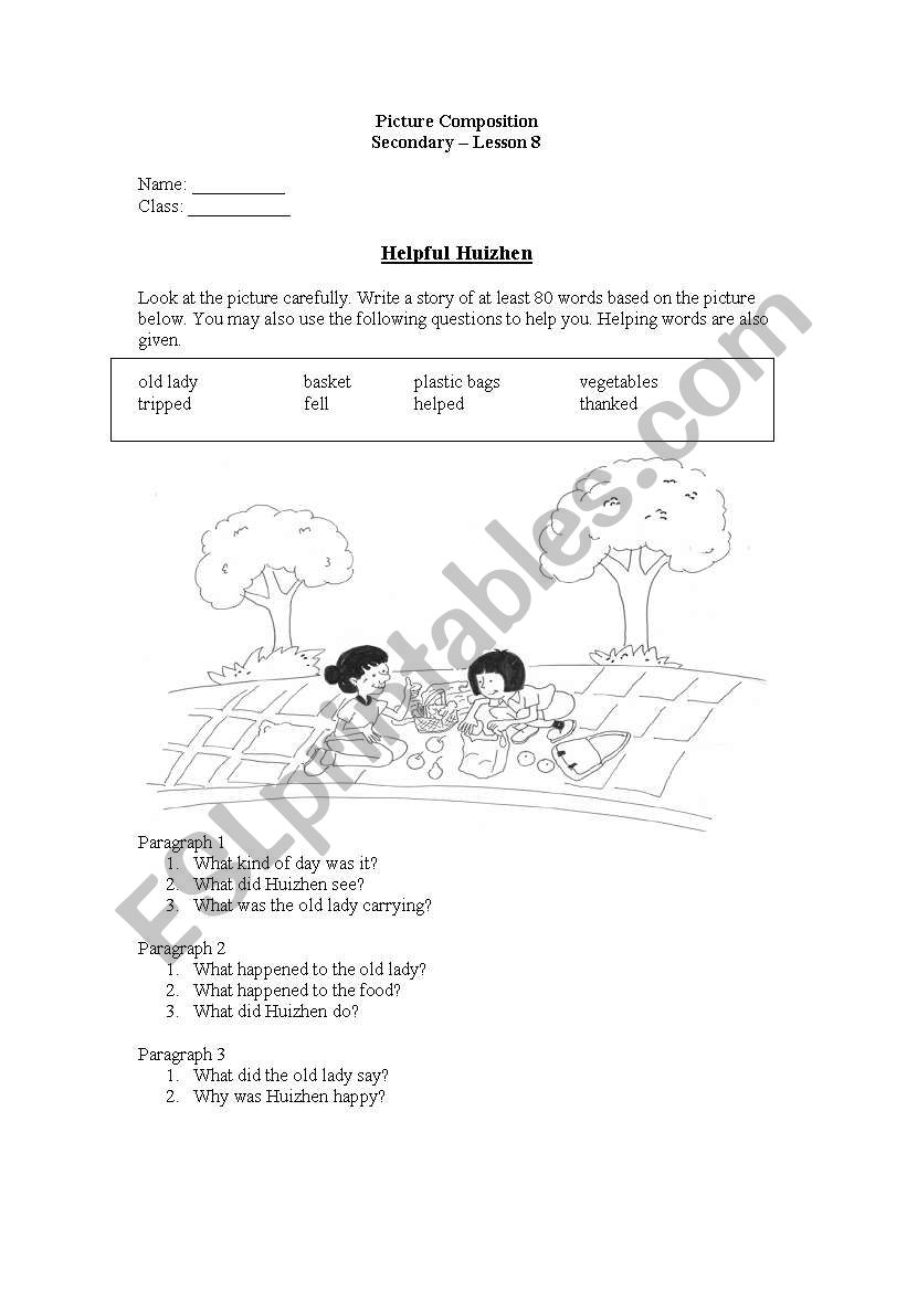 picture composition worksheet