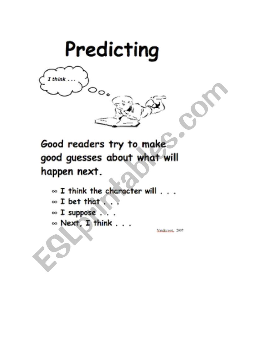 Predictions worksheet