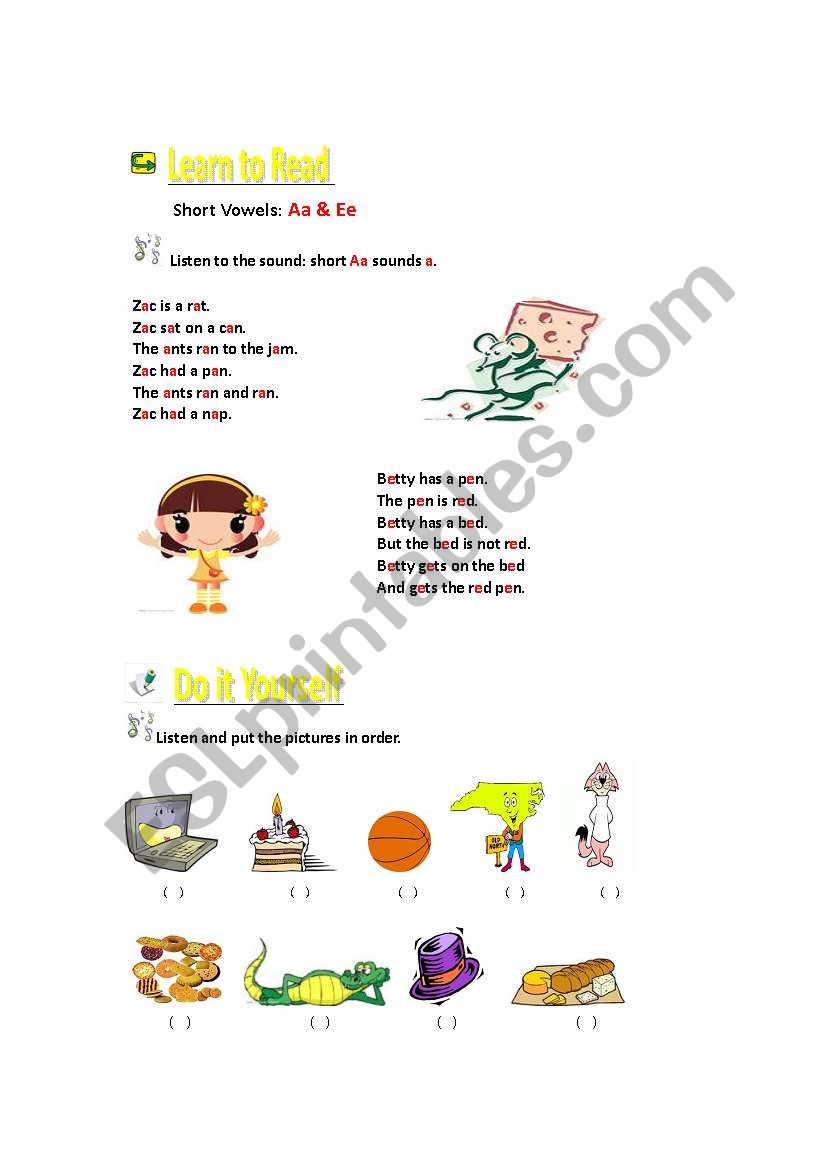A Series of Phonics Printables Unit 1 (2)