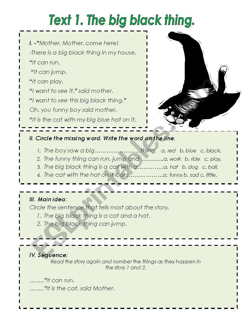 TEXTS for elementary students with ready tasks. there are     texts for any situation.