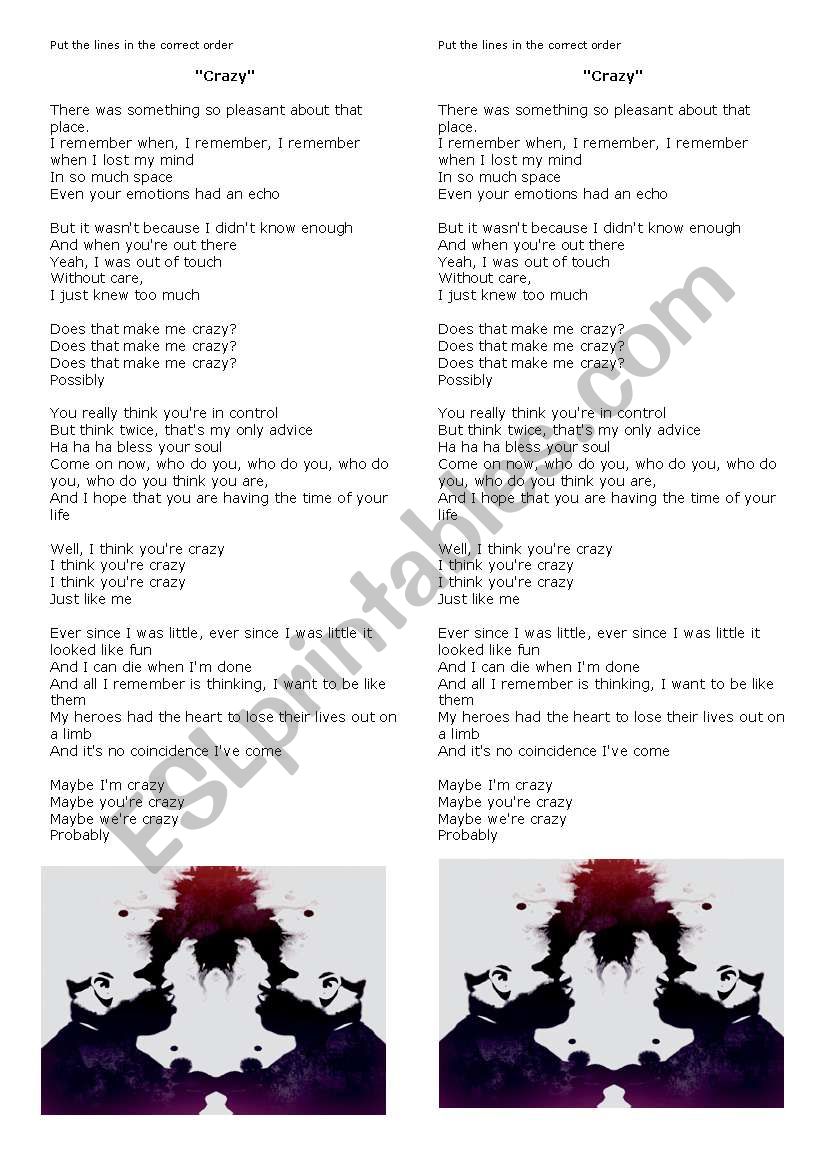 Gnarls Barkley - Crazy Lyrics 