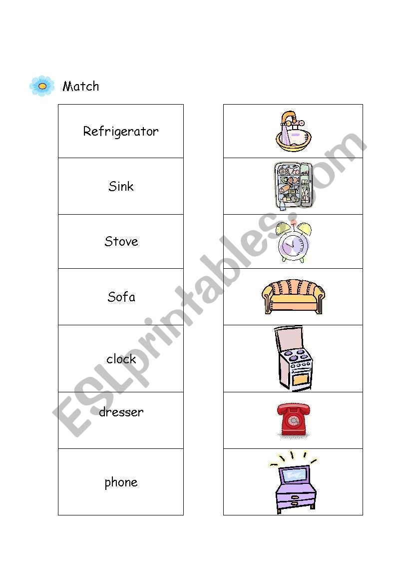 furnature1 worksheet