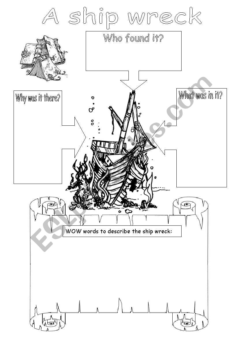 shipwreck worksheet