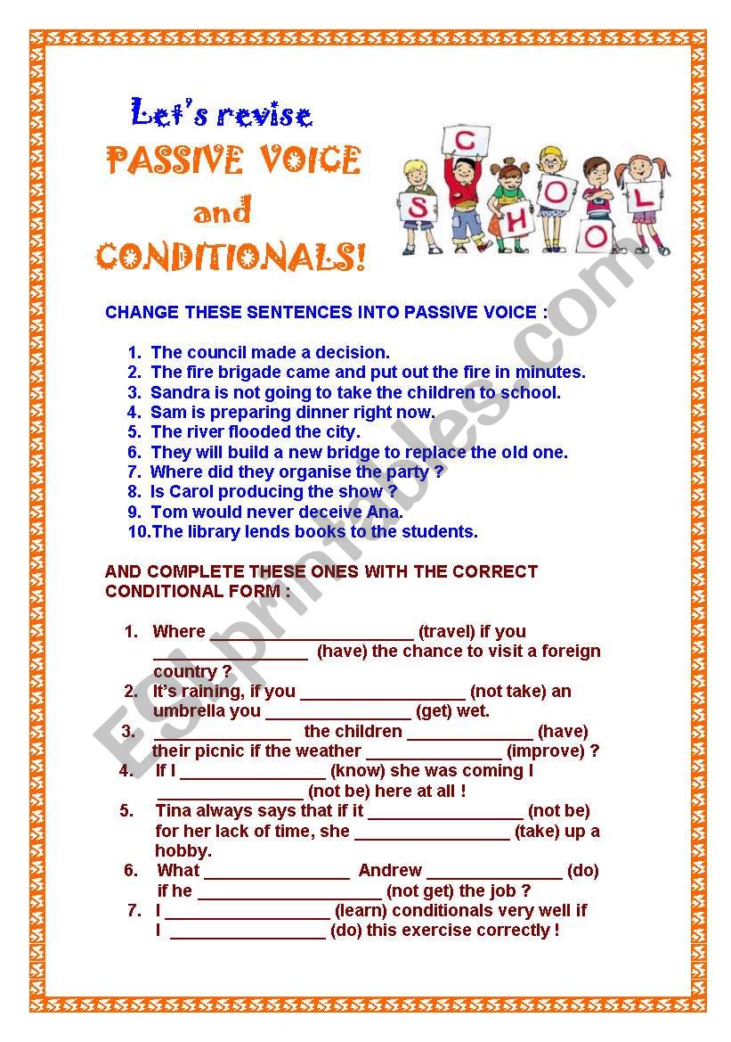 Conditionals and Passive Voice