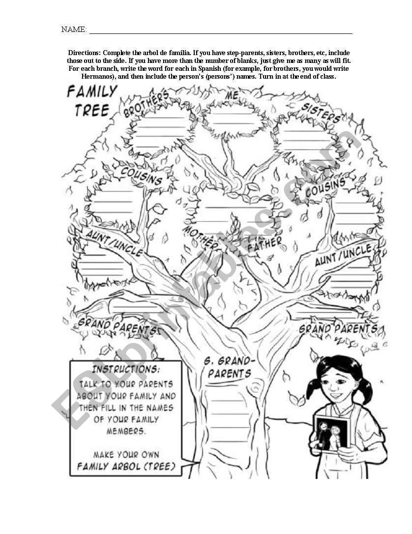 Family Tree  worksheet