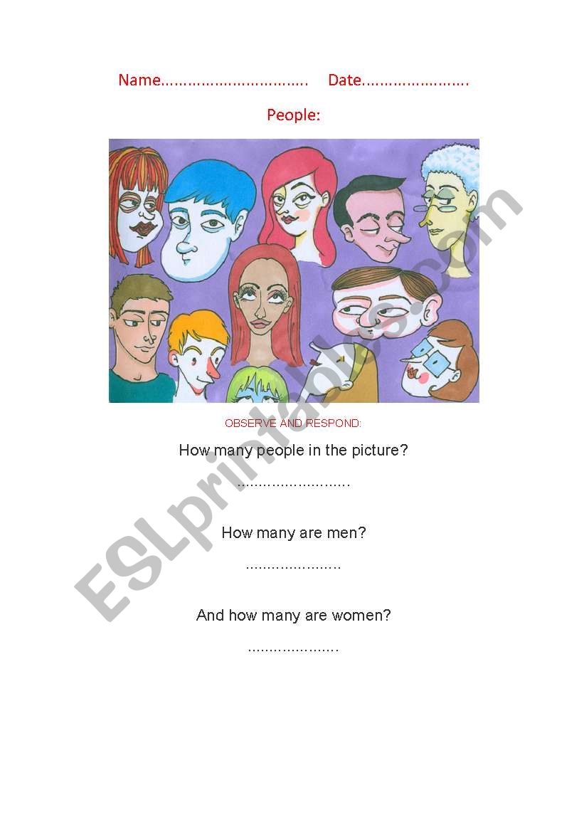 People worksheet